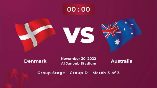 世界杯澳大利亚vs丹麦比分